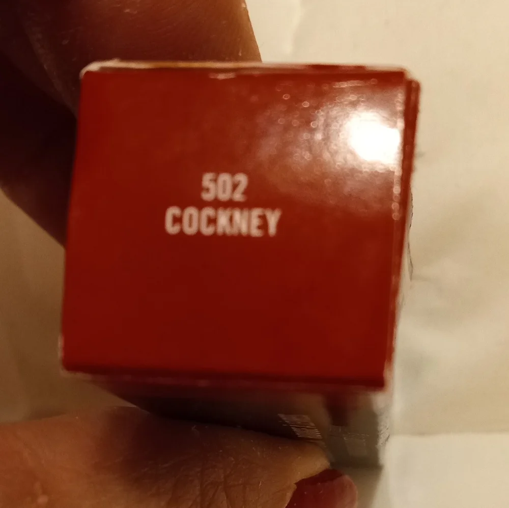 HP🔥🆕 MAC Cosmetics Lustre Lipstick 502 COCKNEY Red - 0.10 oz Full Size - NIB